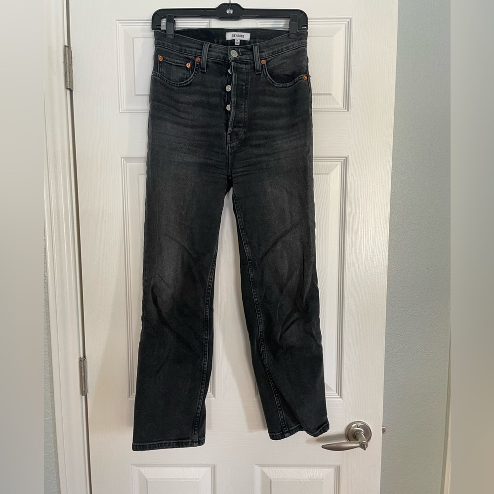 RE/DONE ultra high rise button fly. Size 26